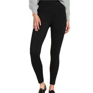 Old Navy Stevie Pants Women's XL Black High Waist Ponte Straight Leggings Casual
